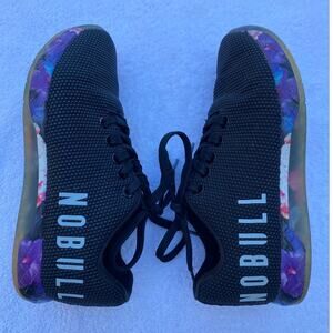 NOBULL Women’s Size 5 Black Daisy Trainer CrossFit Superfabric Shoes